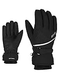 Ziener Damen Kiana Ski-Handschuhe/Wintersport | wasserdicht, atmungsaktiv, warm, Gore-Tex, black, 7,5
