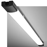 Modlicht LED Feuchtraumleuchte 120CM mit 36W 5000k Kaltlweiß 3960Lumen, Ultraslim Deckenleuchte Feuchtraum Flach Wasserfest IP65 Wannenleuchte Werkstattlampe für Keller Garage, Schw