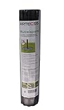ARTECSIS 1x Wurzelsperre 3,5 x 0,6 m, Wurzelbarriere gegen Wurzelwildwuchs, Rhizomsperre, Rasenkante, gewellt, schwarz