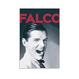 Falco Musiker-Poster auf Leinwand, Wandkunst, Raumdekoration, moderne Familien-Poster und Drucke, Heimdekoration, Malbild, Schlafzimmer, Poster, 40 x 60 cm