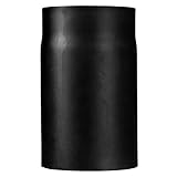 JHMYAR Ofenrohr Kaminrohr I matt dunkelgrau schwarz I 250 mm lang I 150 mm Durchmesser. Abgasrohr mit Senotherm Lack Beschichtung und Tauwechsel System (1er Pack = 0,25 Meter L?nge)