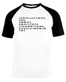 I Have Brought Peace Unisex Baseball T-Shirt Kurze Ärmel Herren Damen Weiß Schwarz