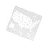SEWACC 1 Stück Karte Vereinigten Staaten Buchstabenschablone Wandfarbe Schablonenkarten Alphabet-Schablonen Hohle Sprühschablone Diy-Schablonen Zeichnungsvorlagen Sprühfarbe