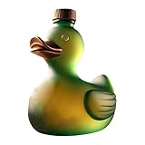 Skyrabbiter Lustige Enten-Whiskeyflasche, 10x8cm, 2025 neue 10-Unzen-Whiskygläser mit Gravur, Mini-Whiskyflasche in Entenform, niedliche Enten-Weinkaraffe-Dekanter, kreative Entenrot-Whiskyflasche (B)