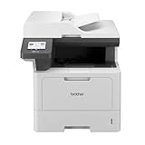 Brother MFC-L5710DN 4-in-1 Mulifunktionsdrucker schwarz weiß (A4, 48 Seiten/Min., 1.200x1.200 DPI, LAN, Duplex-ADF, 250 Blatt Papierkassette) weiß/grau