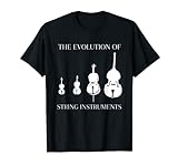 Kontrabass Evolution der Streichinstrumente für Bassspieler T-Shirt