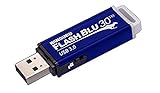 Kanguru FlashBlu30 USB-Speicherstick, USB 3.0, 64 GB – Blau