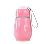 CZFWRX Quality Creatives 300ml Vakuumflasche Outdoor Thermal Cup Niedlicher Pinguin Kaffee Tragbarer Sport Wasserflaschenbecher (Color : Pink)