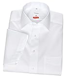 Olymp Luxor Herren Modern Fit Hemd, 0300/12/00, Halbarm, Weiß, 40