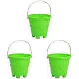 Simba 107103715 - Burgeneimer, es Wird nur EIN Artikel geliefert, Höhe 16cm, Durchmesser 17cm, Sandkasten, Sandspielzeug (Packung mit 3)