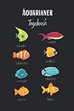 Aquarianer Tagebuch: Aquarium Tagebuch A5 – Aquarianer Logbuch zum Ausfüllen und Gestalten I Wasserwechsel Fischarten Futterplan Fische Zierfische I Geschenk für Aquaristen
