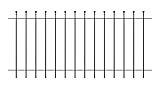 ELEO Gartenzaun Ancona I aus massivem Schmiedeeisen - langlebig & witterungsbeständig I dekorative & hochwertige Zaun-Elemente - inkl. Schrauben I Länge 96 cm - pulverbeschichtet