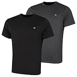 Calvin Klein Herren 2 Pack Tech T-Shirt – Schwarz/Grau – L