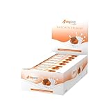 myline Schoko-Karamell Riegelbox – fettarme schokoladenübrtzogene Riegel mit hochdosiertem Calcium und L-Carnitin (24 x 40g), MHD 02.03.2022