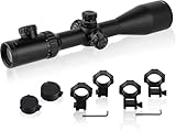 ToopMount 4-24x50 Teleskop ZF, Sucher mit Seitlichem Parallaxenrad, Nullstellungsknöpfe, Geätzte Linsenoptik 30mm Tubus, Wasserdichtes Grünes voll Multivergütetes Monok