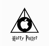 Artstickers. Notebook-Aufkleber Design Harry Potter Laptop Aufkleber Heiligtümer des Todes, registriert (schwarz)