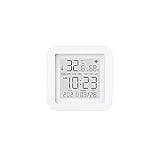 SXCXYG Thermostat W-LAN Temperatur- und Feuchtigkeitssensor, Temperaturfeuchtigkeitsdetektor Show Time and Datum Arbeit mit Heizungsthermostat (Color : Tuya WiFi Version)