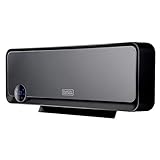 Black+Decker BXWSH2000E - Keramische Wandheizung für das Badezimmer mit digitalem Thermostat, 2000 W, Programmierer, Fernbedienung, LED-Display, PTC-System, Oszillation