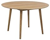 AC Design Furniture Pernille Esstisch Rund, Ø: 120 x 75,5 cm, Eiche, Holz, 1 Stk