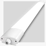 IEGLED Feuchtraumleuchte LED 120CM, 36W 4000LM LED Deckenleuchte 4000K Neutralweiß, Lampe Feuchtraumlampe IP65, Röhre 120CM als Wannenleuchte, Schlafzimmerlampe, Badezimmer Lampe, Garagenlamp