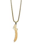Gök-Türk Halskette mit Anhänger 'Hz.Ali, Zülfikar, Schwert von Ali' (Gold)