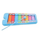 TOYANDONA 1 Set Schlaginstrumente Für Schüler Xylophon Kinderklavier Musikinstrumente Musikspielzeug Musikinstrumente Klavier Für Schlagklavier Mit 8 Noten Metall B