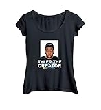 Tyler The Creator Rap Music Face_MA0225 T-Shirt Shirt for Women Tshirt T Shirt, L Black Women's