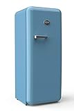Vintage Industries ~ Retro-Kühlschrank Havanna Sondermodell Ferienblau | 50er Jahre Look | Größe 152,5 cm | Kühl-Gefrier-Kombination 302l | Getränke-Kühlschrank mit Gefrierfach/Gefrierschrank 21l