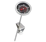 Küchenprofi Frittier-Thermometer aus Edelstahl mit praktischem Clip, Küchenthermometer, Grillthermometer, Fleischthermometer analog, 0-300 °C Skala in °C und °F ablesbar, 21,2
