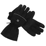 BRIGHTFUFU Beheizbare Winterhandschuhe Für Damen Und Herren Heizhandschuhe Für Ski Und Outdoor Aktivitäten Ohne Batterie Mit Batteriebox Touchscreen Fähig Wasserdicht U