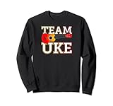 Ukulele Player 'Team Uke' Love Music Love Ukulele / Ukulele Sweatshirt
