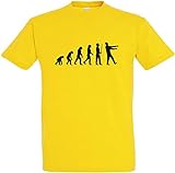 Herren T-Shirt Zombie Evolution (M, Gelb)