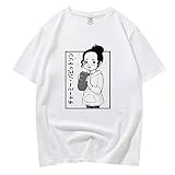 OUHZNUX Black Clover Anime Süßes T-Shirt Cospaly Asuta Print Loses T-Shirt Baumwolle Schwarz Rundhals Kurzarm XXS-3XL