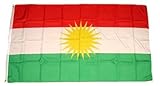 FLAGGENMAE Flagge Fahne Kurdistan 90 x 150 cm