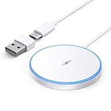 Mag-Safe Ladegerät iPhone, Wireless Charger induktive ladestation für iPhone 16 Pro Max/16 Pro/16 Plus/16/15 Pro Max/15/14/13/12 Serie, AirPods 3/2, LED kabelloses ladegerät mit Zwei Ladeanschlü