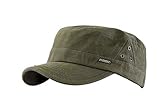 Leoodo Herren Damen Military Army Stil Cap aus Baumwolle verstellbare Sonnen Kappe für Wandern und Sport, Mütze Farbe 2020:Grün