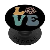 Satanist Pentagramm Satanismus Satanischer Kult LIEBE PopSockets mit austauschbarem PopGrip