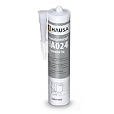 HAUSA Reparatur-Mörtel Cement Fix HA024 310ml zementgrau gebrauchsfertiger Fugenmörtel zum Verfugen Füllen Ausbessern von Fugen Brüchen Rissen, Express Zement für Innen & Außen, Dichtmasse