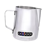 COLLBATH Latte Tasse Milchschaum Tasse vereist Milchdampfer Thermal- Hafer capuccinotassen milk frother jug Milch Aufschäumkanne Milchdampfkannen Milchkrug Rostfreier Stahl S