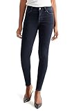 C&A Damen 5-Pocket Jeans Casual Skinny Mid Rise/Mid Waist Stretch|Baumwolle|Denim|Lycra® Jeans-dunkelblau 46 S-L-R