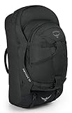 Osprey Farpoint 70 Reisetasche für Männer, mit abnehmbarem 13-Liter-Tagesrucksack - Volcanic Grey (M/L)