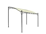 DEGAMO Anbaupavillon Mantova 300x250cm, Stahlgestell + Dach wasserdicht Ecru