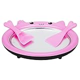 #6mFwUI F-Ried Joghurtmaschine Haushalt Mini Eismaschine Kinder Selbstgemachtes Obst Eiscreme Teller Perfekt für Handgemachtes Eis, Pink#ys70q2, M