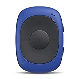 AGPTEK G02 8GB Clip MP3 Player mit FM Shuffle, tragbarer Musik-Player mit schweißfester Silikonhülle für Sport, Blau
