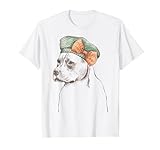 Umriss mit Mütze | American Pitbull Terrier T-Shirt