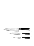 WMF Messerset 3-teilig, Stahl, schwarz, 38.4 x 16.4 x 3 cm, 3-Einheiten