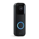 Blink Video Doorbell | Zwei-Wege-Audio, HD-Video, App-Benachrichtigungen bei Klingeln und Bewegungserfassung, einfache Einrichtung, Alexa-fähig – kabellos oder kabelgebunden, schwarz