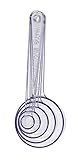 Gastromax 6404-90 Messlöffel-Set 5-teilig-Einfache Anwendung-Transparenter Kunststoff-Küchenhelfer, Plastic, 5 milliliters