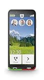 Emporia Super Easy - Smartphone 4G, einfach zu bedienen, SOS-Taste, Display 4,95 Zoll, 32 GB, 3 GB RAM, Kamera 13 Mpx, Android 10, Ladestation, Schwarz (Italien)