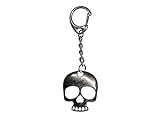 Miniblings Totenkopf Schlüsselanhänger Skull Schädel silb - Handmade Modeschmuck I I Anhänger Schlüsselring Schlüsselband Keyring
